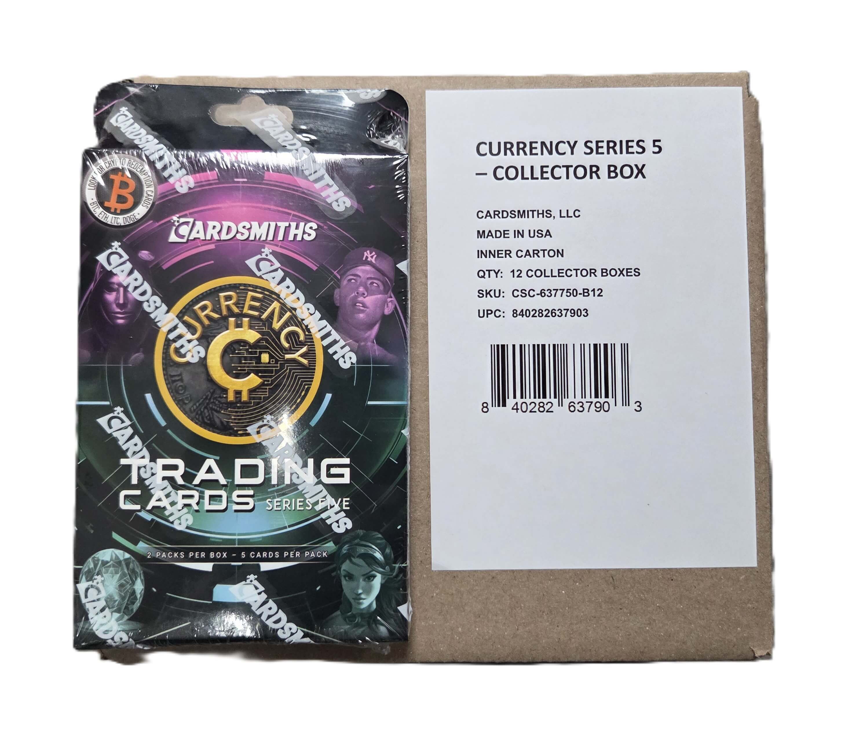 Currency Trading Cards Series 5 Collector 12-Box Inner Case (Cardsmiths 2025)
