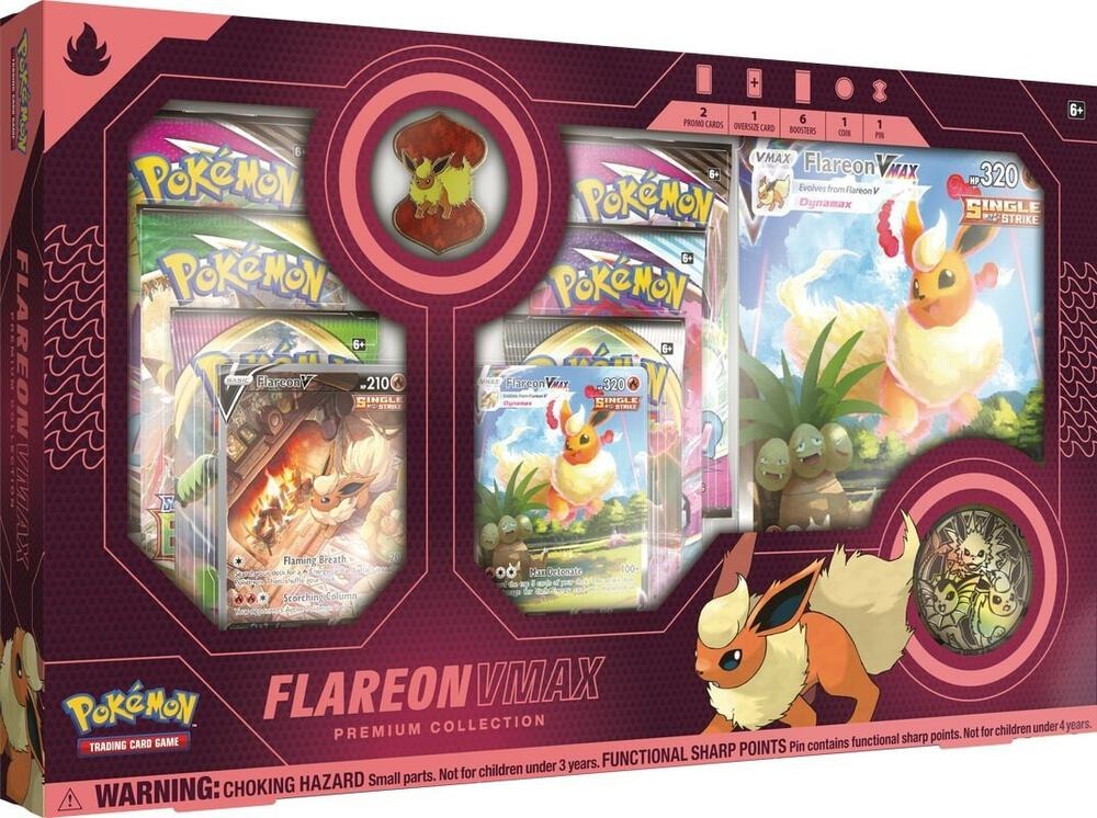 Pokemon TCG: Flareon VMAX Premium Collection